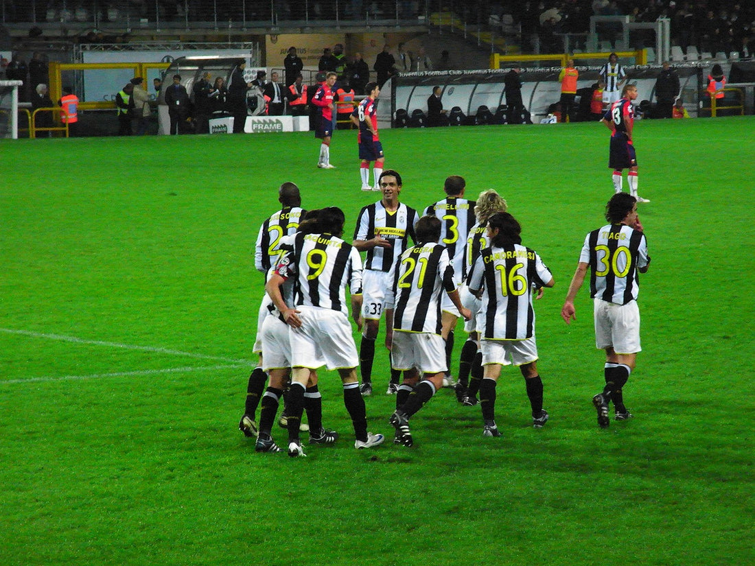 Juventus-spillere fejrer mål