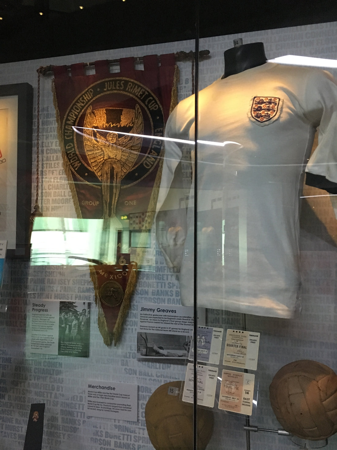 Trøjesamling på National Football Museum