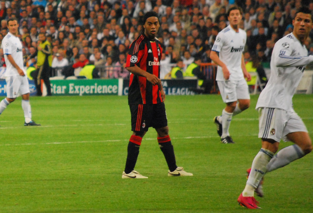 Ronaldinho og Cristiano Ronaldo