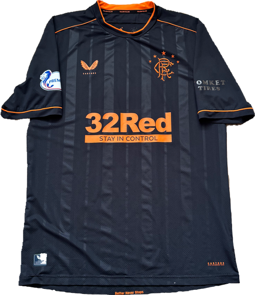 Rangers Matchworn-Tredjetrøje 2020/2021 - Helander #5 - L