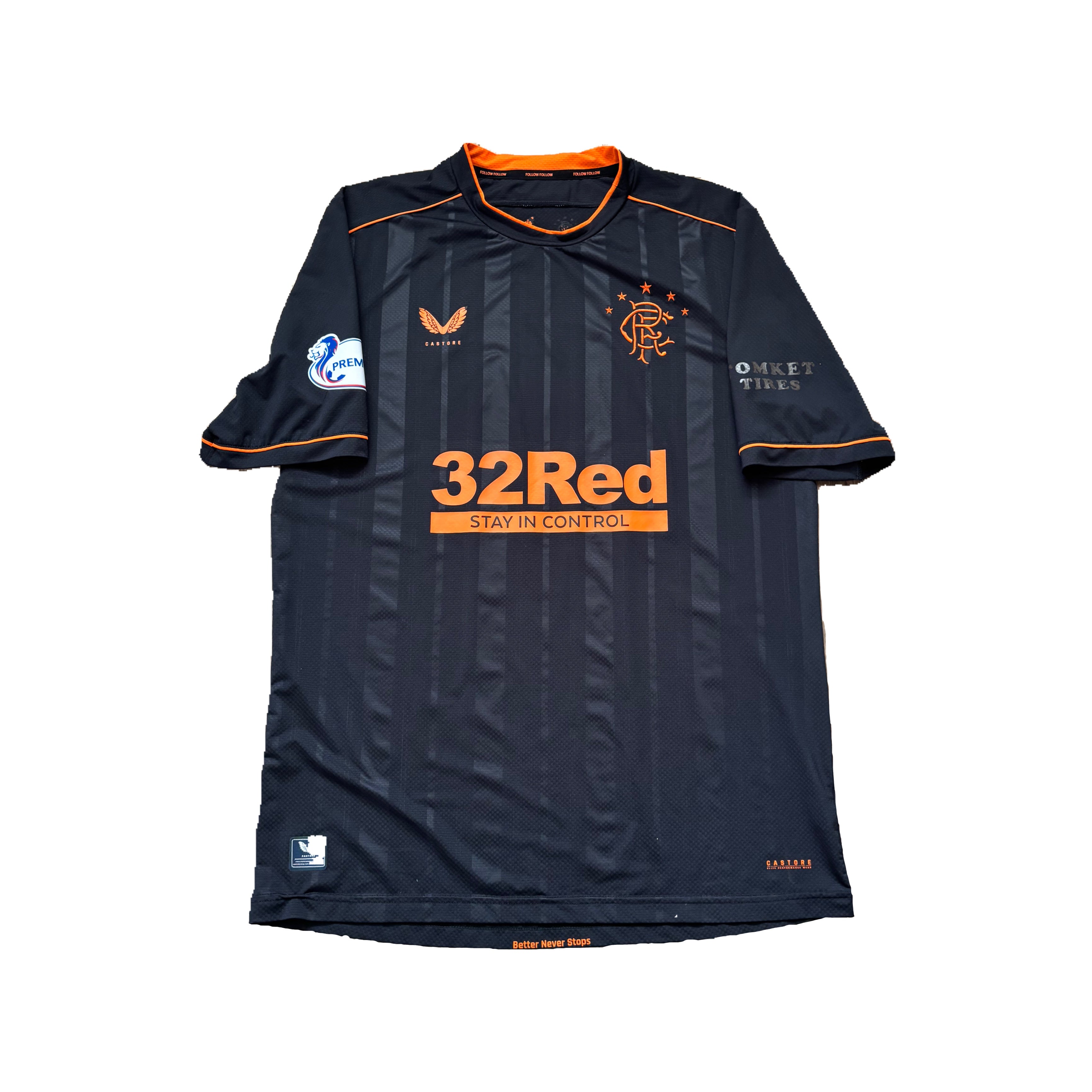 Rangers Matchworn-Tredjetrøje 2020/2021 - Helander #5 - L